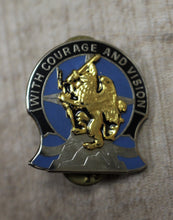 Load image into Gallery viewer, 201st Military Intelligence Brigade Unit Crest Pin - With Courage &amp; Vision -Used