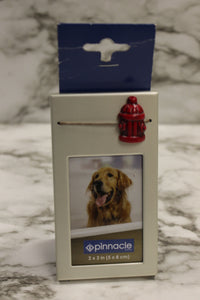 Funny Cute Fire Hydrant Dog Puppy Picture Frame For Dog Puppy -Blue -New