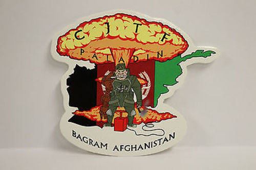 CJTF Combined Joint Task Force Paladin, Bagram Afghanistan Window Decal