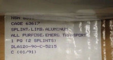 Load image into Gallery viewer, Set of Multi Purpose Aluminum Emergency Transport Splints, 6515-01-242-6726 NEW!