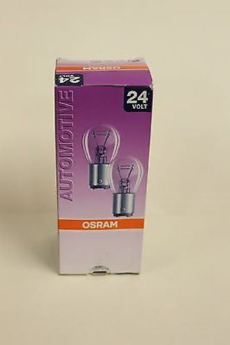 Pack of 10 OSRAM Automotive Bulbs 24V, P21/5W, BAY15d, 7537 Tail Break Light
