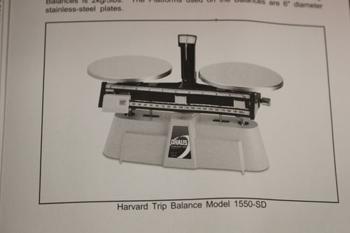 Harvard Trip Balance, Model 1550-SD, 2000g x 0.1g, New