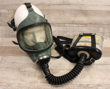 Load image into Gallery viewer, MSA Supersize Gas Mask with Breathing Tube, Harness, &amp; Canister