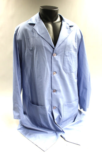 Wrangler Uniform's Men's Button Up Uniform Shirt Size 44R -Blue -Used