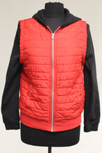 Load image into Gallery viewer, Ruff Hewn Women&#39;s Red &amp; Black Zip Up Hooded Jacket, Large (14/16)