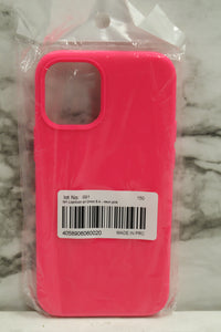 iPhone 12 Mini Silicone Protective Case For Drop -Neon Pink -New