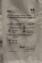 Load image into Gallery viewer, ICU Medical 100&quot; Appx 12.6 mL, 15 Drop Primary Set w/2 MicroClave - B9201 - New