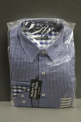 Nick Graham Men's Modern Fit Dress Shirt, S/P 14.5-15/32-33, New