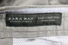 Load image into Gallery viewer, Zara Man Basic Collection Mens Chino Skinny Pants Sand Gray Khaki- Size 34