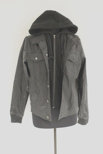 FiveFour Ladies Jacket with Snap Front, Black, Small