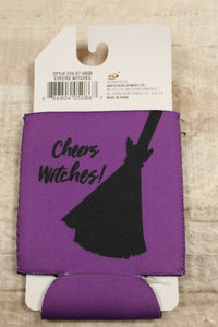 Halloween Cheers Witches Beverage Soft Holder -New