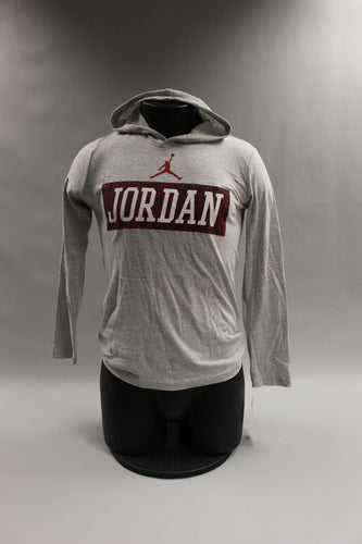 Jordan Grey Heather Jumpman Hoodie Size M