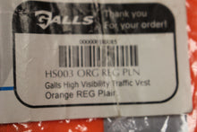 Load image into Gallery viewer, Galls High Visibility Traffic Vest, Orange, Regular Plain, New