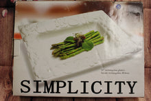 Load image into Gallery viewer, Simplicity 16&quot; Rectangular Platter - White - Style 33356 - New