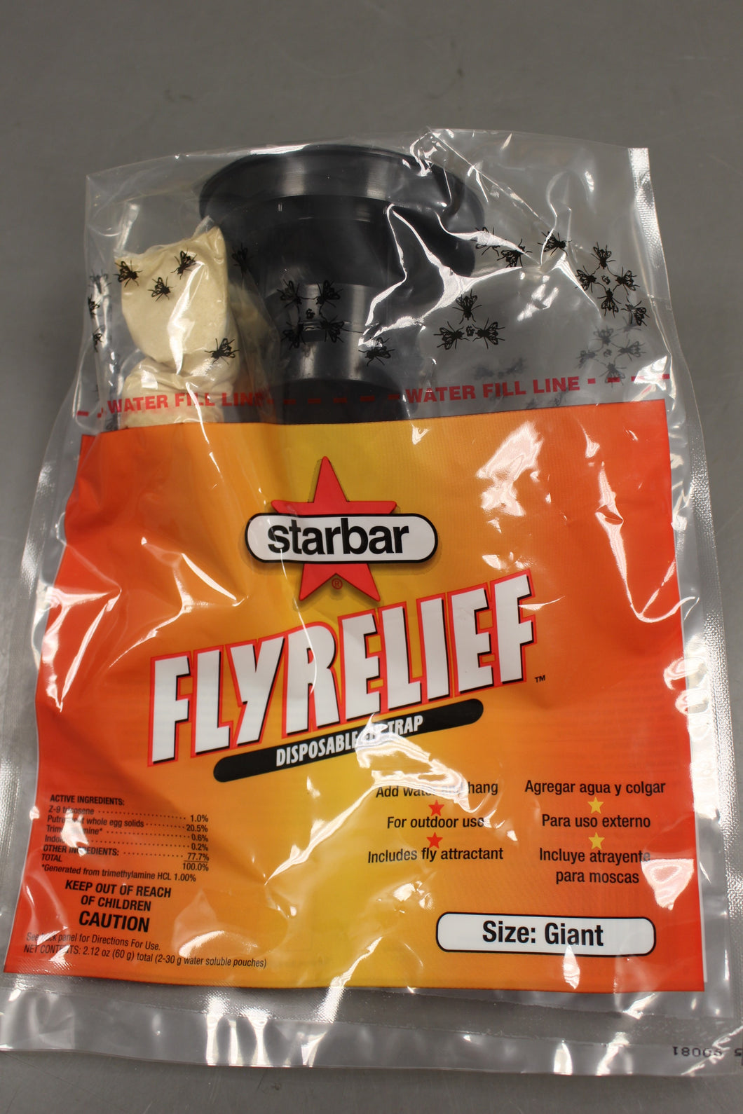 Starbar Outdoor Giant Fly Relief Disposable Fly Trap, Hanging, New
