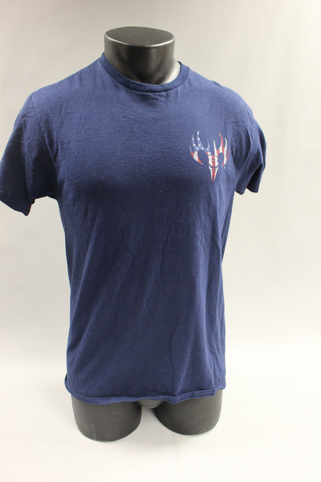 Delta Apparel Stand Up For The Anthem Men's T Shirt -Blue -Medium -Used