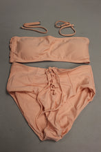 Load image into Gallery viewer, Size Medium Women&#39;s Swimming Suit -Pink/Beige -New