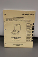 Load image into Gallery viewer, Technical Manual for AN/PSM-45 Digital Multimeter, TM 11-6625-3052-14