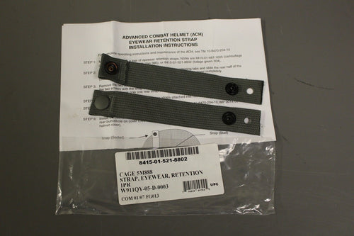 ACH Eyewear Retention Strap, Foliage Green, NSN: 8415-01-521-8802, New