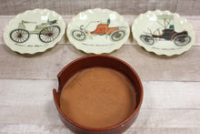 Load image into Gallery viewer, Set of 3 Classic Car Ceramic Coaster with Holder - Used