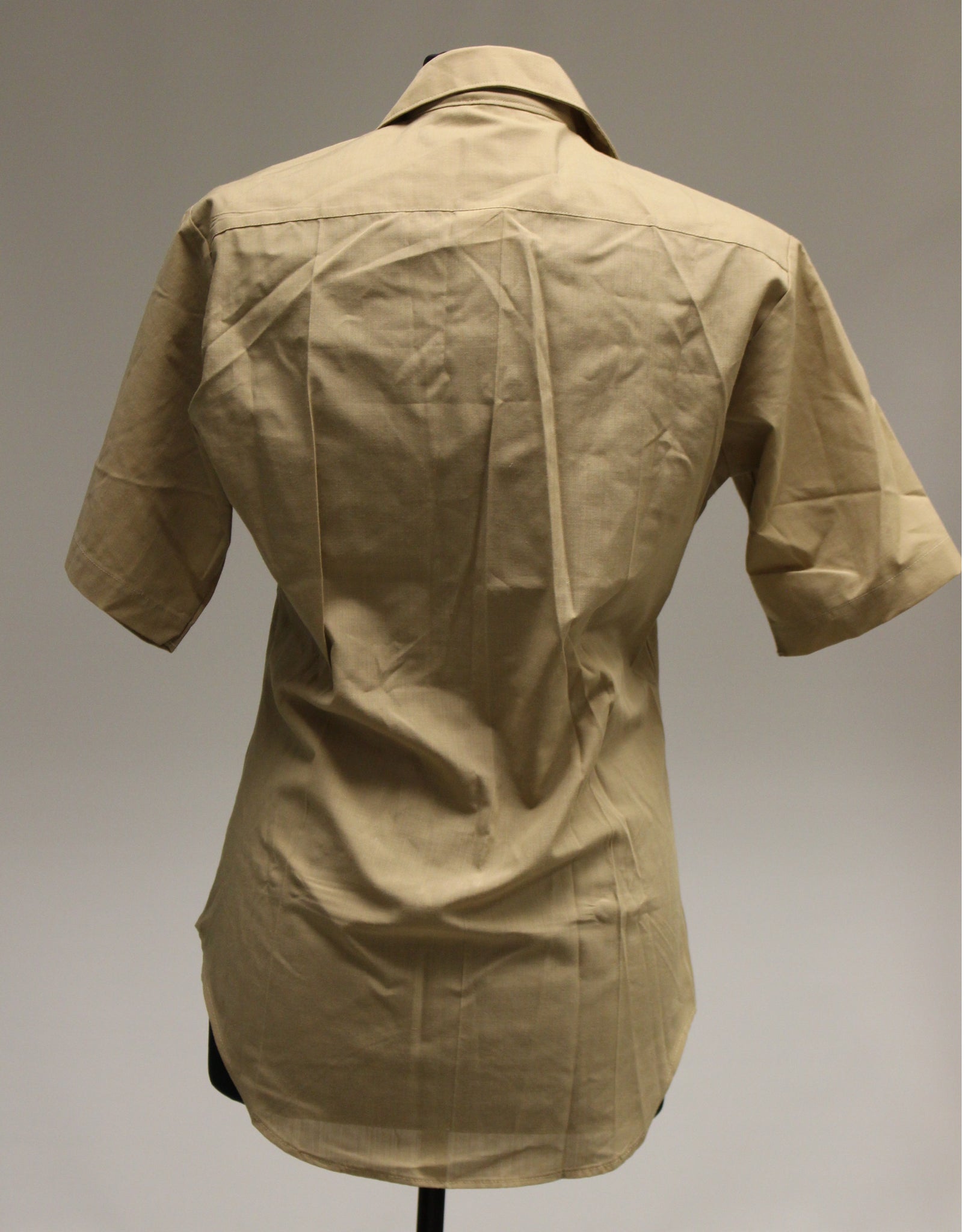 US DSCP Men's Tan Khaki Short Sleeve Shirt - Size: 16 - 8405-01-515-8976 -  Used