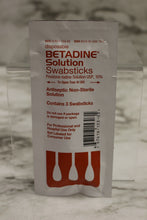 Load image into Gallery viewer, Disposable Detadine Solution Swabsticks - 3 Swabsticks - 6510-01-008-7917 - New