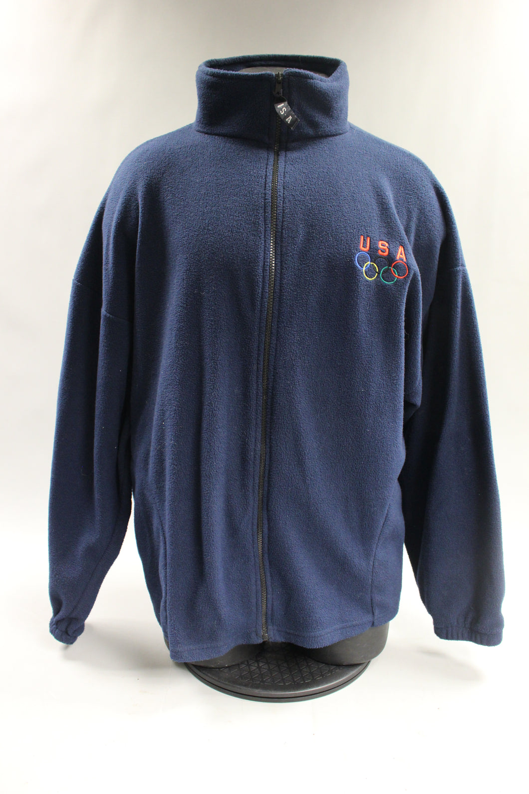 Team USA Olympic Zip Up Sweatshirt Size XL -Blue -Used