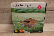 Load image into Gallery viewer, Solar Post Light For Outdoor Poles Pool Party Walkway -Bronze -New