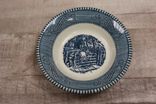 Load image into Gallery viewer, Vintage Children Playing Serving Bowl -Blue -Used