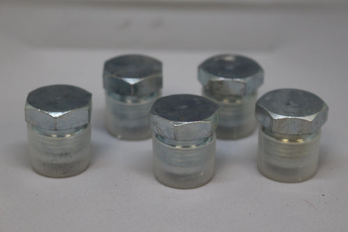 Set of 5 Threaded Tube Fitting Plugs - 4730-01-316-9239 - New