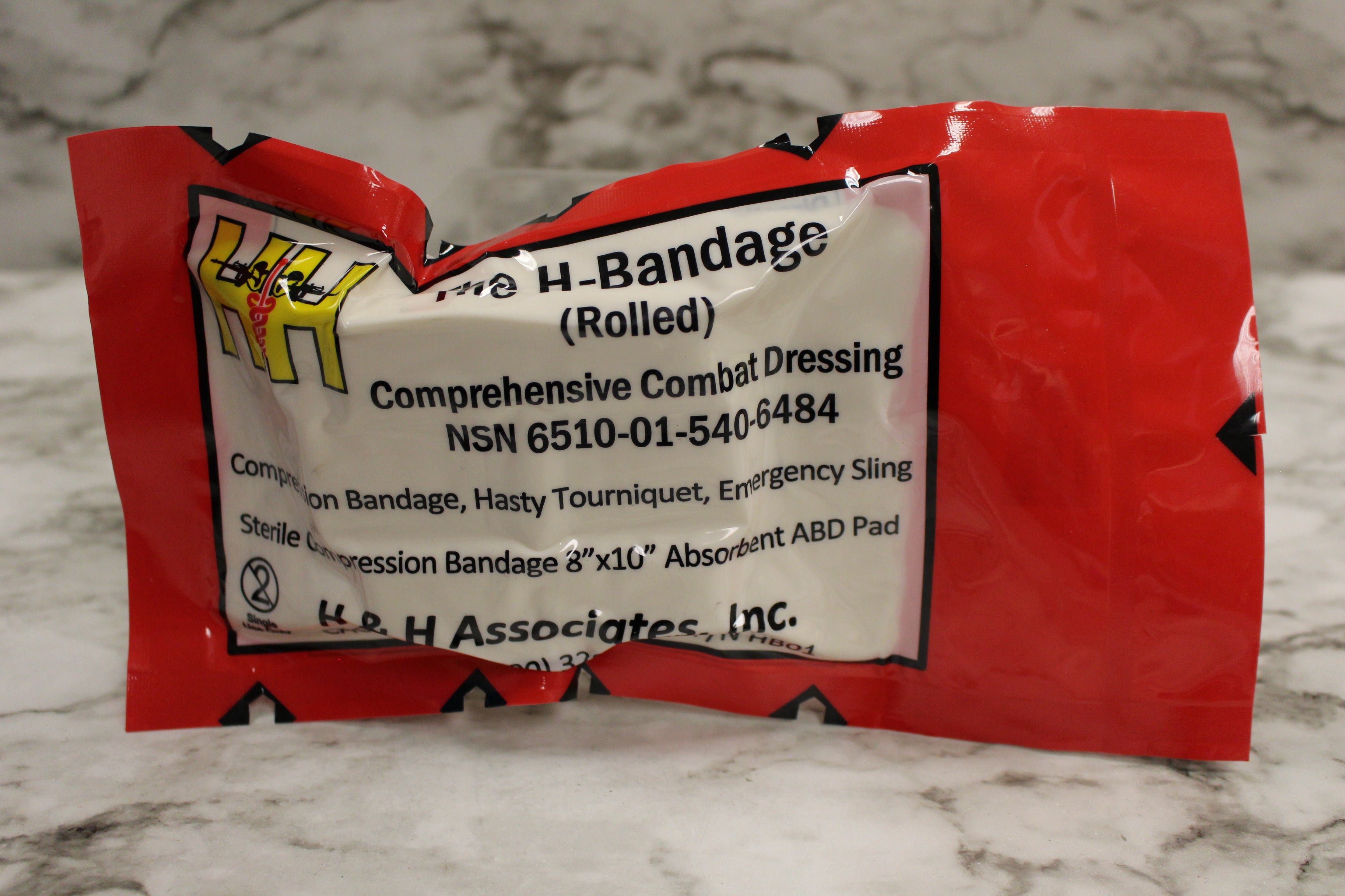 Rolled H-Bandage Comprehensive Combat Dressing - 6510-01-540-6484 - Ne –  Military Steals and Surplus