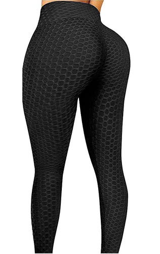 Msicyness Tiktok Women's High Waist Yoga Butt Leggings - Black - XL (US 14-16)