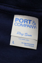 Load image into Gallery viewer, Port &amp; Company Short Sleeve T-Shirt, Size: Large, Blue