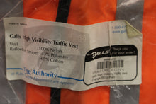 Load image into Gallery viewer, Galls High Visibility Traffic Vest, Orange, Regular Plain, New