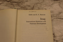 Load image into Gallery viewer, Iraq: International Relations and National Development - Edith &amp; E.F. Penrose
