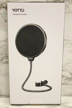 Load image into Gallery viewer, Yotto Microhphone Pop Filter Portable Microphone -Black -New