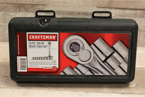 Craftsman 10-Piece 3/8 Inch Drive Inch Set -New