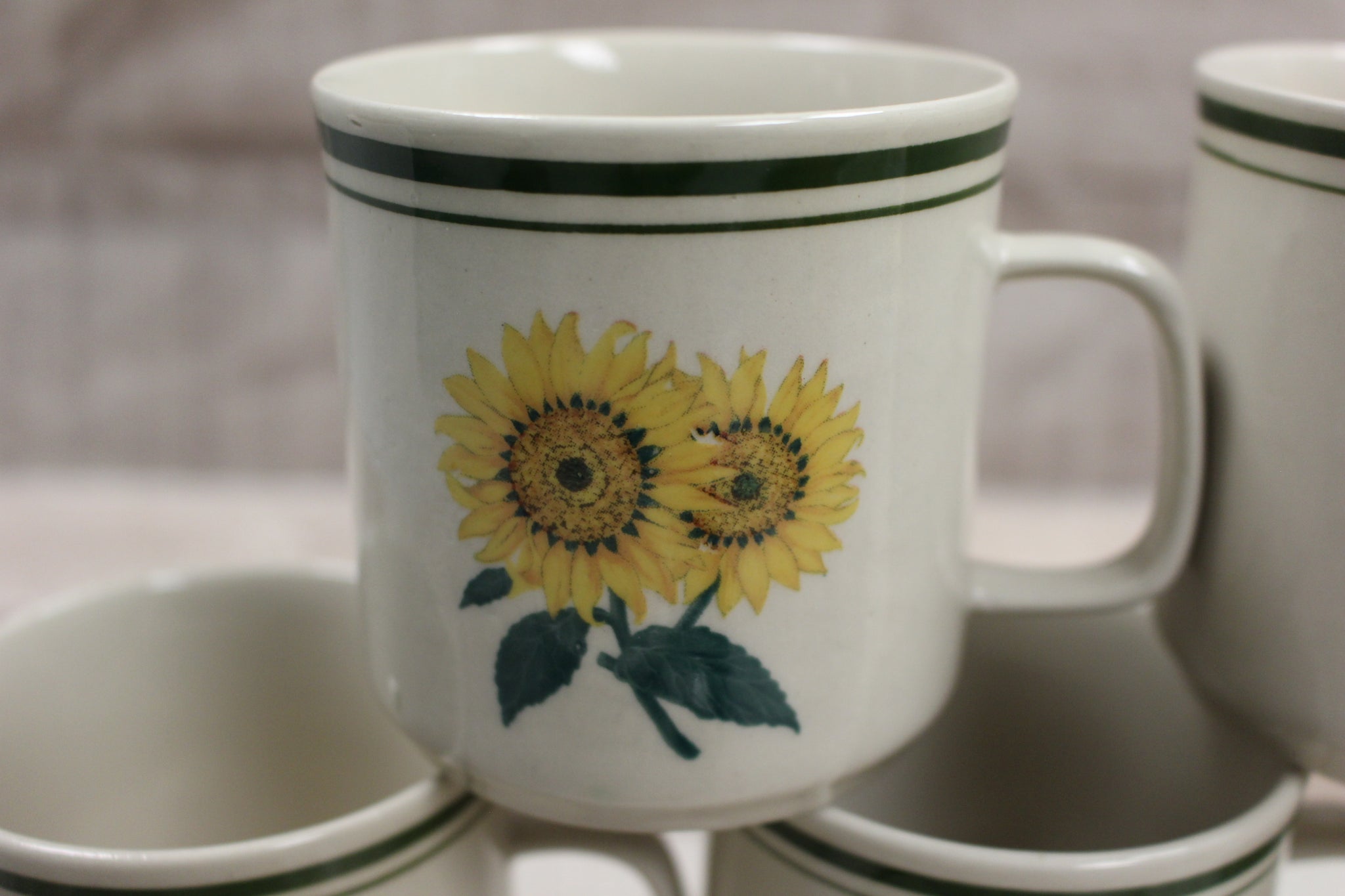 Mid Century Modern Coffee Mug - Sunflower