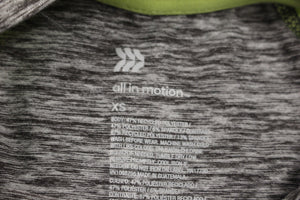 All In Motion Children's Athletic Top, Size: XS, Grey, New!