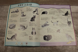 Little Large Softback Cats Book With Korean Translation -Used