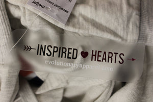 Inspired Hearts "Love" Hooded Sweatshirt, Size: Small, New!