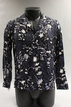 Load image into Gallery viewer, Neiman Marcus Edina Black Floral Shirt, Size: Medium, New