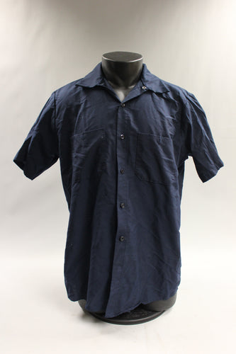 Durable Press Short Sleeve Work Shirt Size L -Used