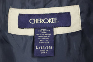 Cherokee Zip Up Windbreaker Jacket, Tan, Large (12/14)