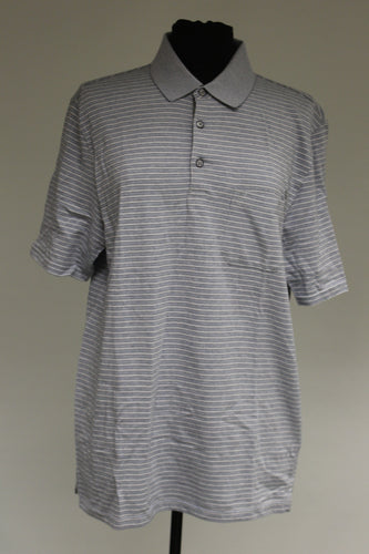 Haggar Clothing C18 Birdseye Polo, Gray, Medium, Used