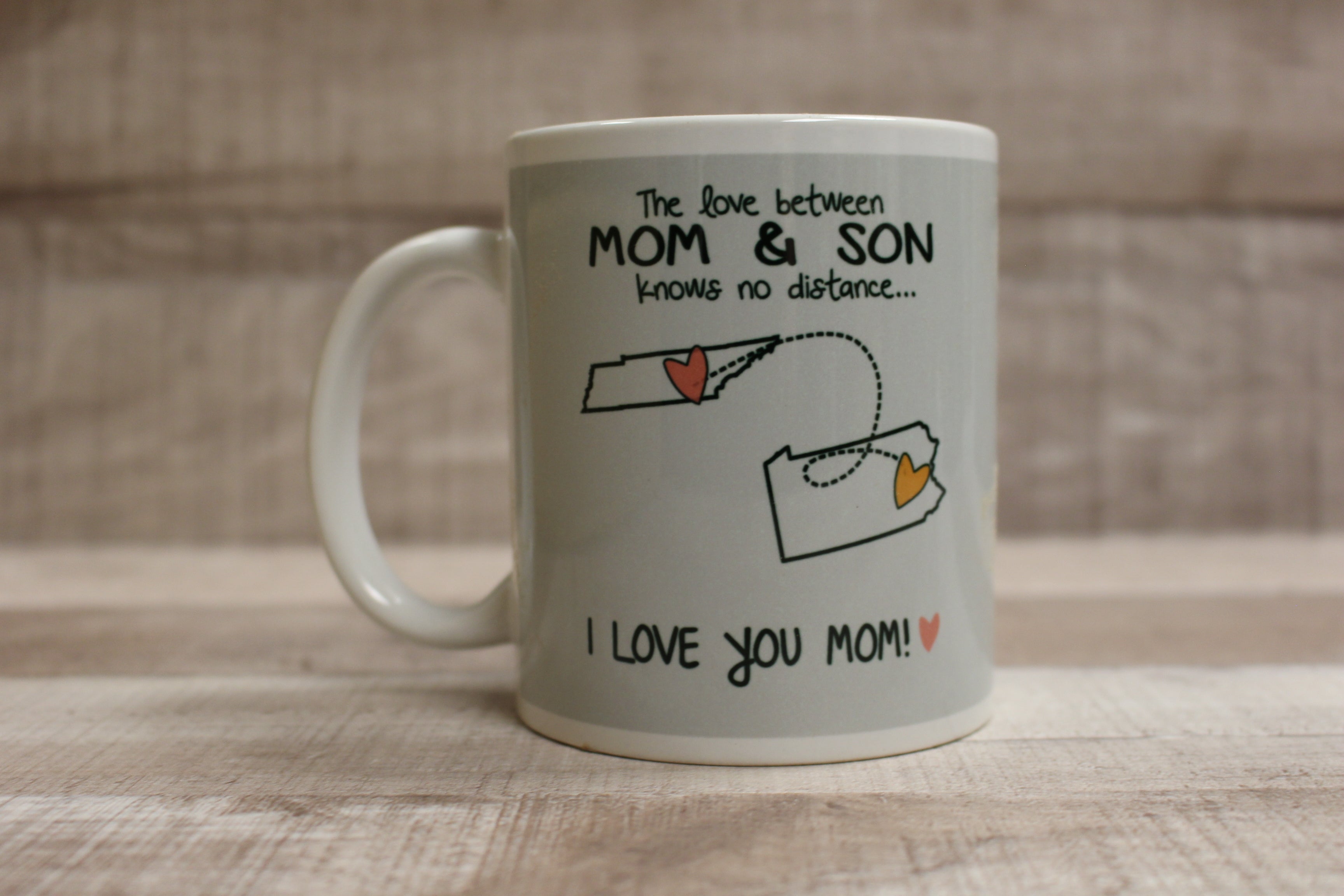 Long Distance Mug, the Love Between a Mom and Son Knows No