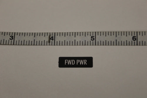 FWD PWR Legend Plate Identification Marker, 7690-01-518-1870, New