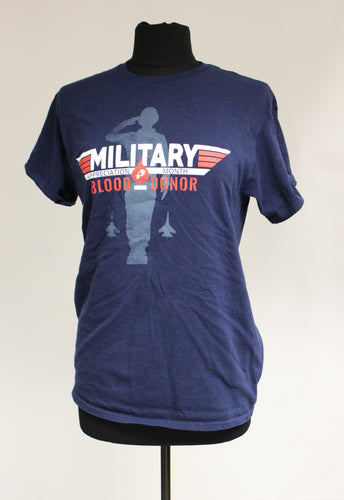 US Air Force Military Appreciation Month Blood Donor T-Shirt, Medium