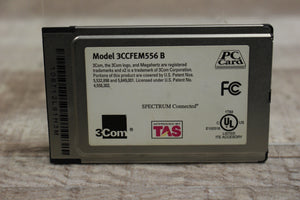 3Com Megahertz Lan+56K Modem PC Card - Model 3CCFEM556 B - Used