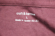 Load image into Gallery viewer, Croft &amp; Barrow Men&#39;s Knit Polo, Size: Large, Burgandy, New!